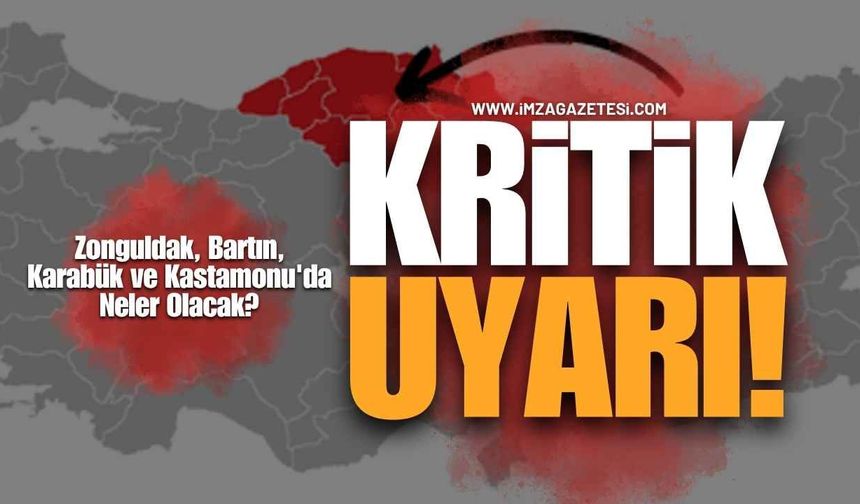 Zonguldak, Bartın, Karabük ve Kastamonu'da Hava Durumu Raporu Açıklandı
