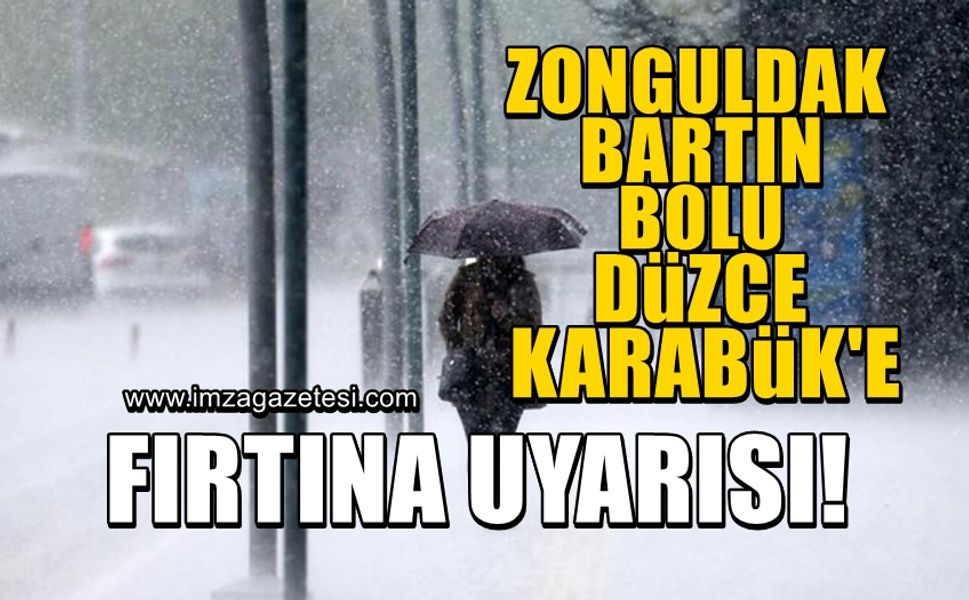 Meteoroloji uyardı! Hafta sonu Zonguldak, Bartın, Bolu, Çankırı, Düzce, Karabük ve Kırklareli'nde fırtına bekleniyor...