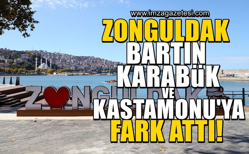 Zonguldak, Bartın, Karabük ve Kastamonu'yu büyük farkla geride bıraktı!