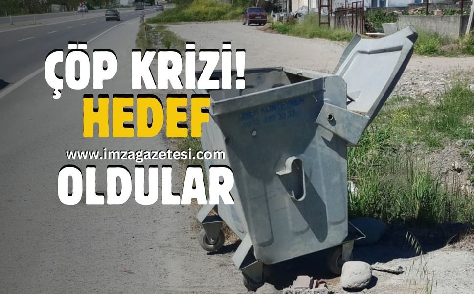Zonguldak'ta çöp krizi! Konteynerler çöp kamyonlarının hedefi