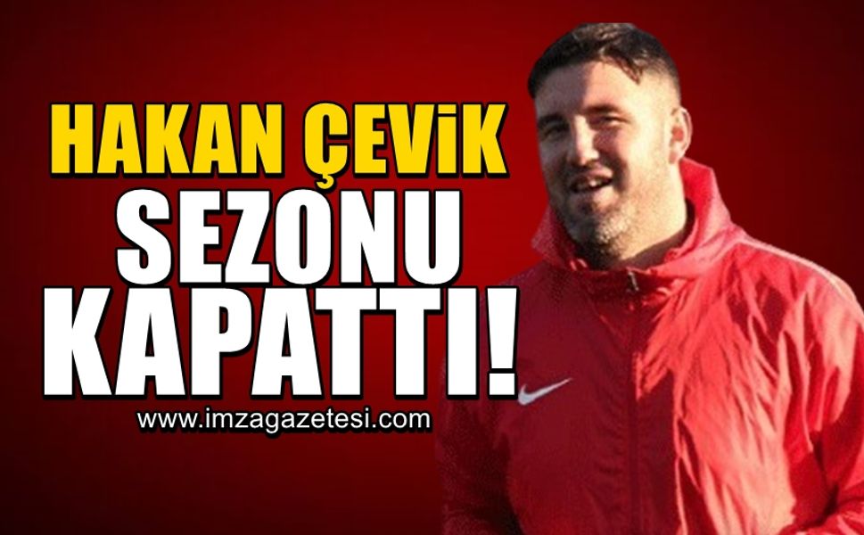 Zonguldak Kömürspor takım kaptanı Hakan Çevik, sezonu kapattı!