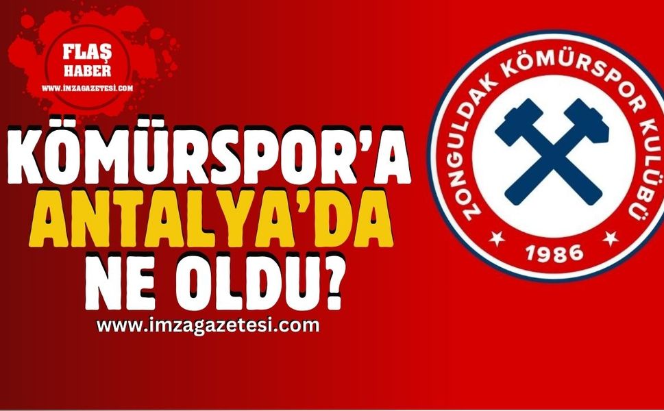 Zonguldak Kömürspor kafilesini taşıyan takım otobüsüne Antalya’da ne oldu?