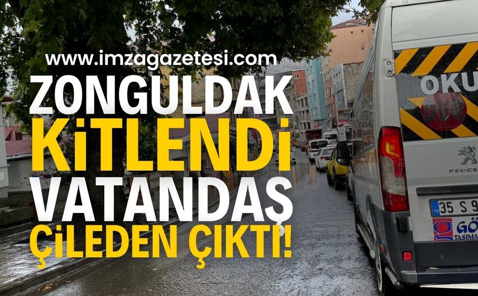 Zonguldak’ta Akşam Trafiği Kitleledi: Sürücüler Çileden Çıktı