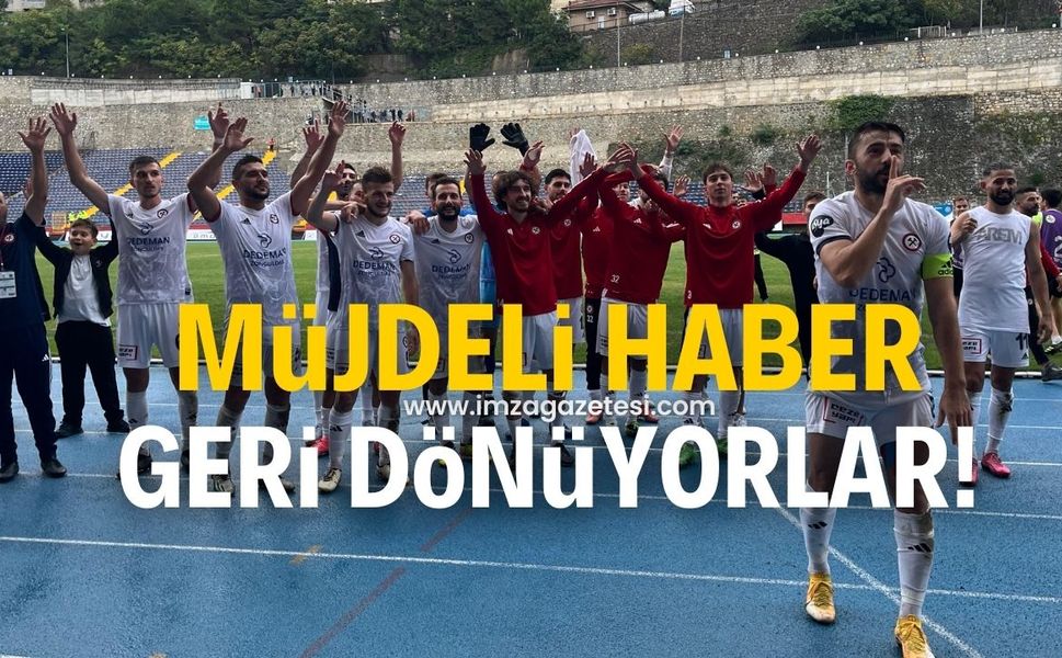 Zonguldakspor’da müjdeli haber! Geri dönüyorlar