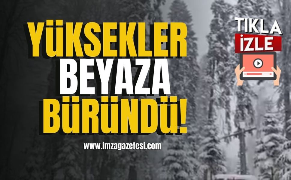 Yüksekler beyaza büründü... | Düzce Haberleri