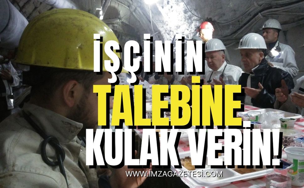 Türk-İş Başkanı Atalay, madencilerle yerin 600 metre altında oruç açtı! İşçinin talebine kulak verin çağrısı!