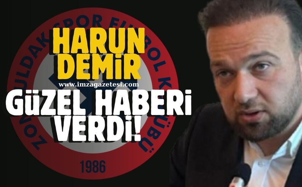 Zonguldakspor Başkanı Harun Demir'den güzel haber