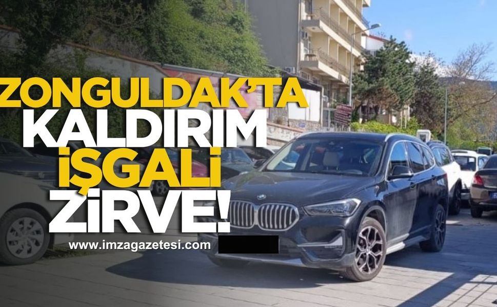 Zonguldak'ta kaldırım işgalinde zirve!