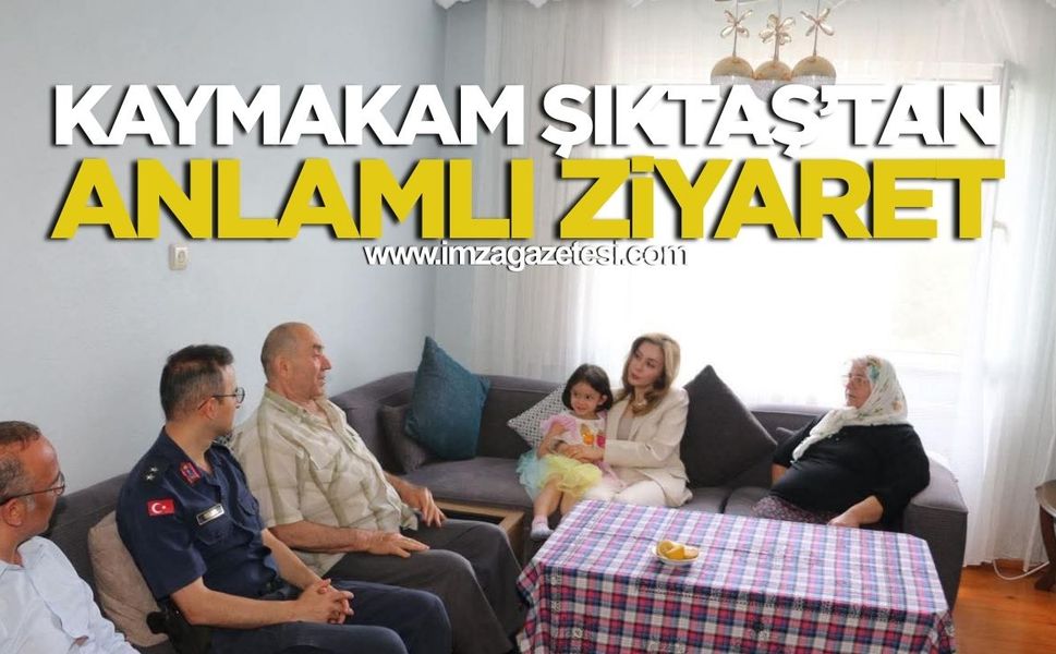 Kaymakam Şıktaş’tan anlamlı ziyaret: “Devletimiz her daim yanımızda”
