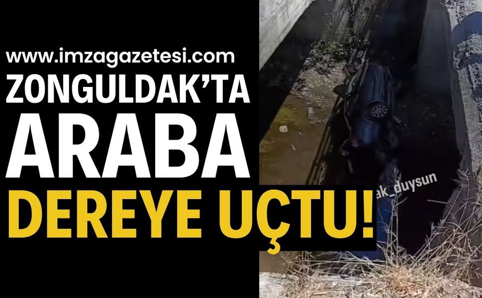 Zonguldak'ta Araba Dereye Uçtu | Zonguldak haber