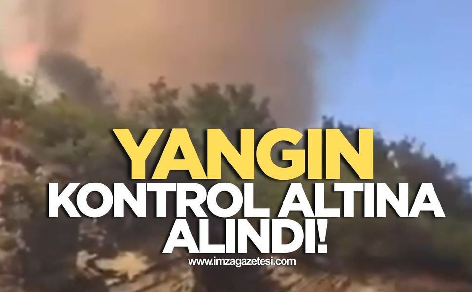 Zonguldak'ta çıkan anız yangını kontrol altına alındı