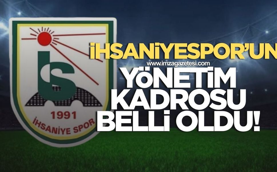 İhsaniyespor'da yönetim belli oldu