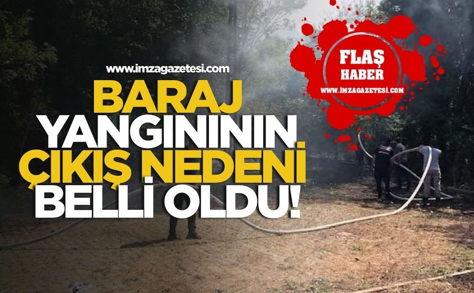 Ulutan Barajı yangının çıkış nedeni belli oldu!