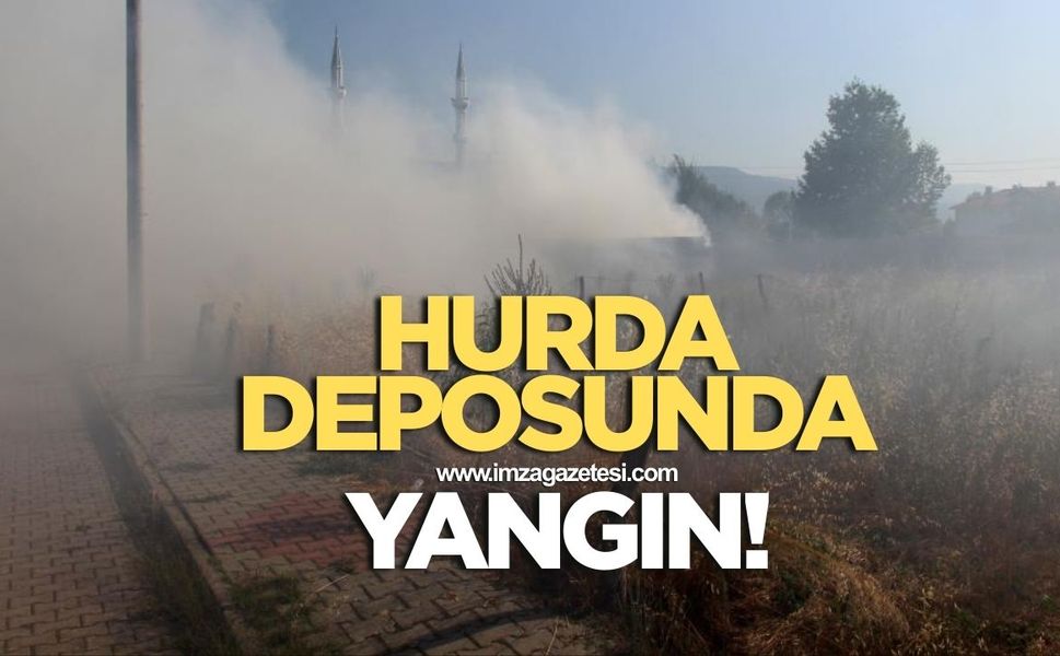 Hurda deposunda yangın! Ekipler seferber oldu