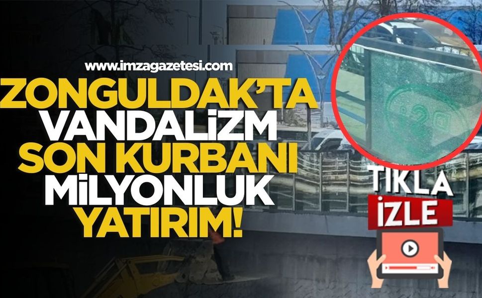 Zonguldak'ta vandalizmin son kurbanı milyonluk yatırım...