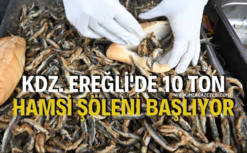 Kdz. Ereğli'de 10 Ton Hamsi Şöleni Başlıyor