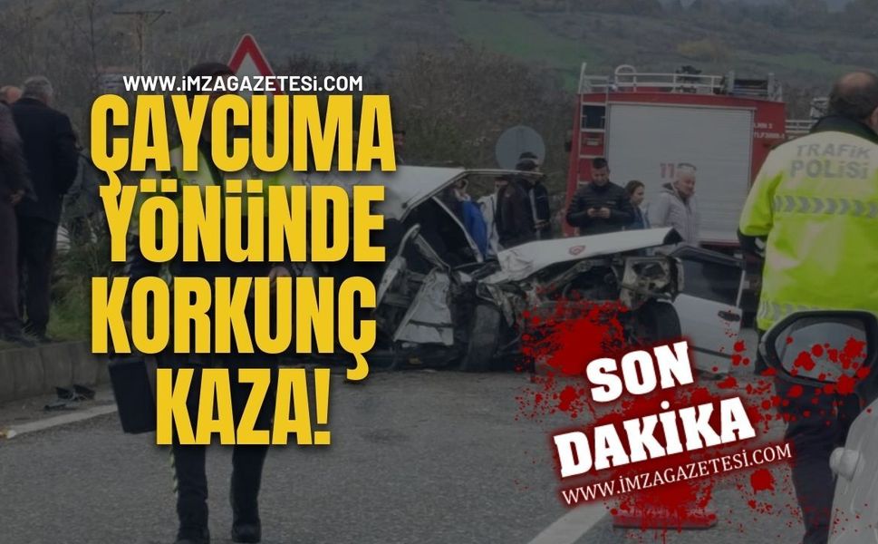 Çaycuma Yönünde Korkunç Kaza!