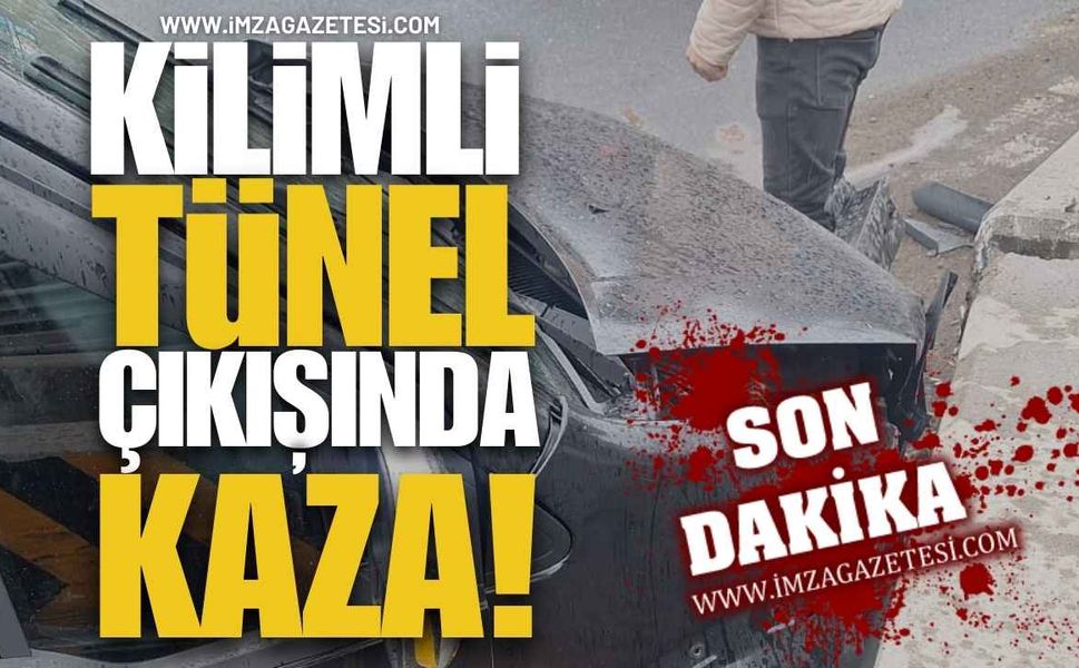 Kilimli Tünel Çıkışında Kaza!