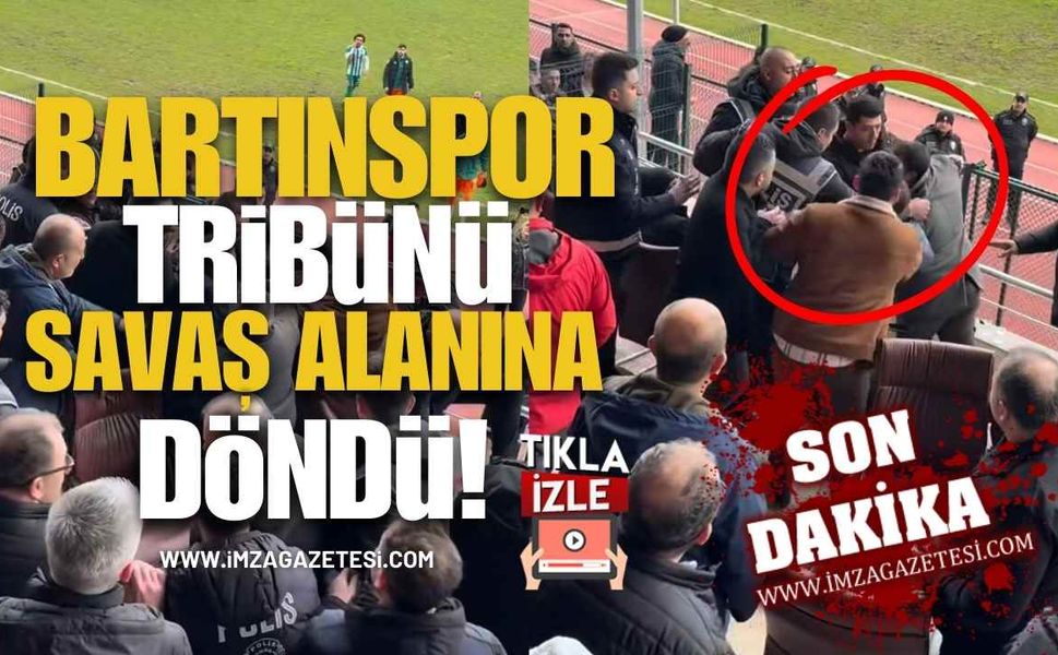 Bartınspor Tribünü Savaş Alanına Döndü! Hedefte Başkan Mehmet Maden Var!