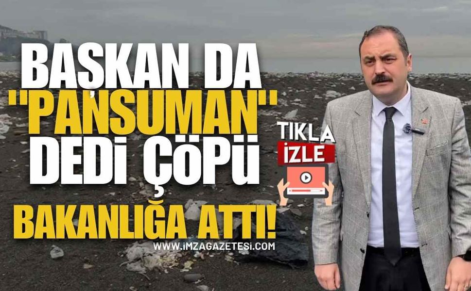 Başkan Dökmeci de "Pansuman" dedi, çöpü bakanlığa attı!