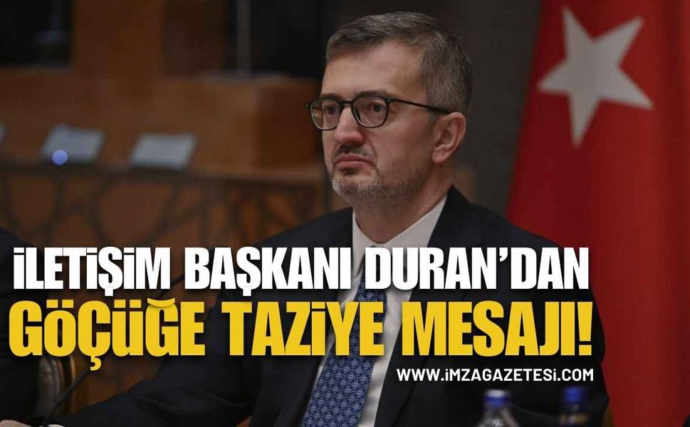 Duran’dan Zonguldak’taki Göçüğe Taziye Mesajı!