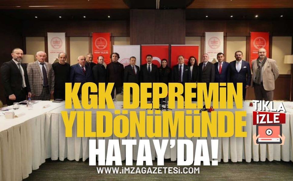 KGK, depremin yıldönümünde Hatay’da!