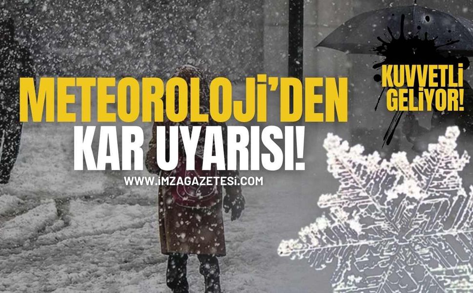 Zonguldak, Bartın, Karabük Dikkat! Kuvvetli Kar Geliyor!