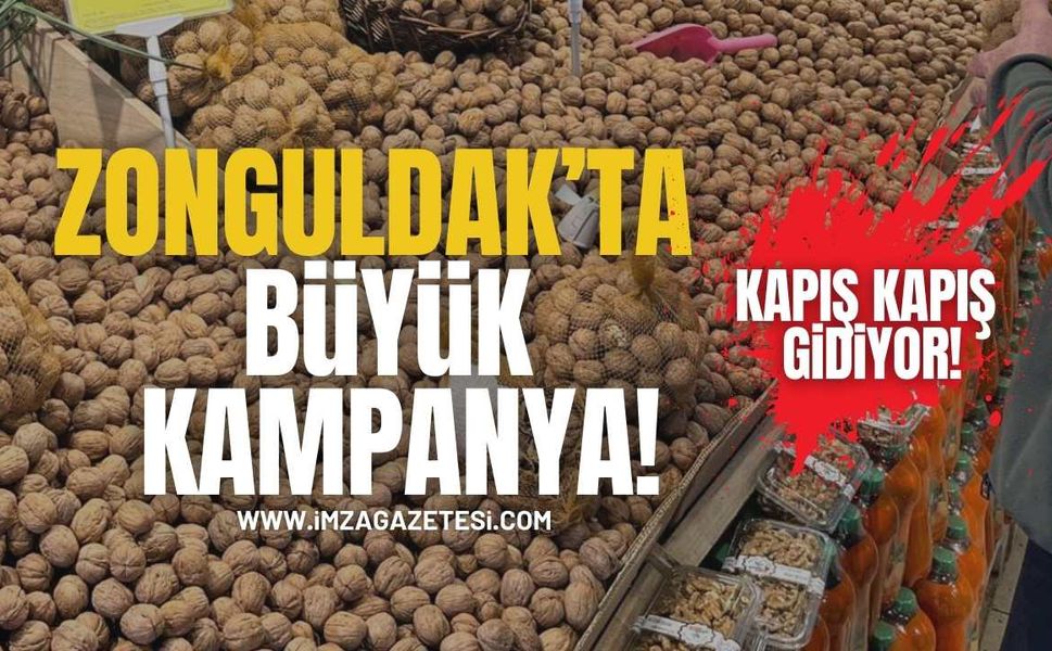 Zonguldak’taki Kampanyada Cevizler Kapış Kapış!