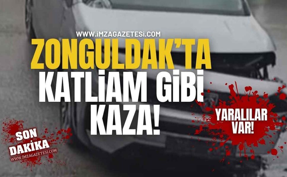 Zonguldak'ta Korkutan Kaza! Yaralılar Var!