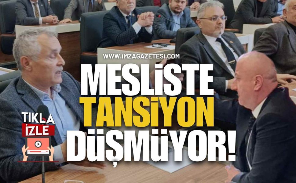 Zonguldak Meclisinde Tansiyon Düşmüyor! Özür Dile Kavgası!