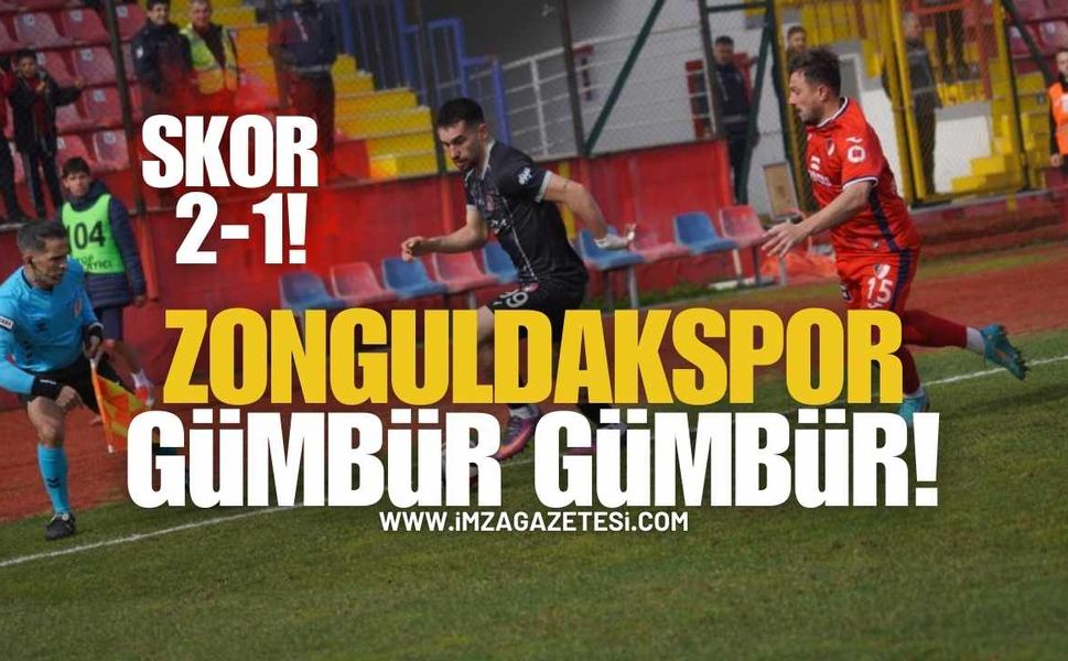 Zonguldakspor Düzcespor Karşısında Gümbür Gümbür! Skor 2-1!
