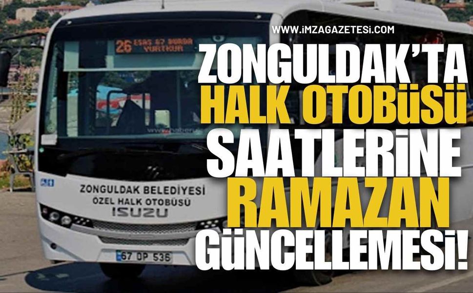 Zonguldak’ta Halk Otobüsü Saatlerine Ramazan Güncellemesi!