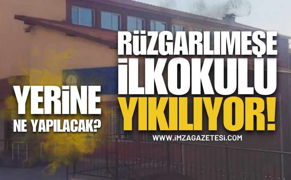 Zonguldak'ta Rüzgarlımeşe İlkokulu Yıkılıyor
