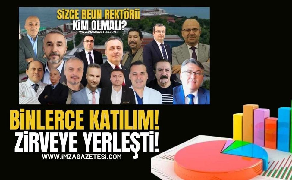 Zonguldak Bülent Ecevit Üniversitesi (BEUN) Rektörü Kim Olmalı Anketine Rekor Katılım!