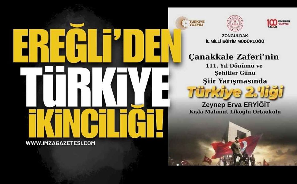 EREĞLİ’DEN TÜRKİYE İKİNCİLİĞİ!