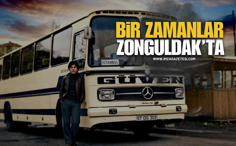 Geçmiş Dönem Zonguldak'taki Ulaşım Araçlarından Bir Görüntü