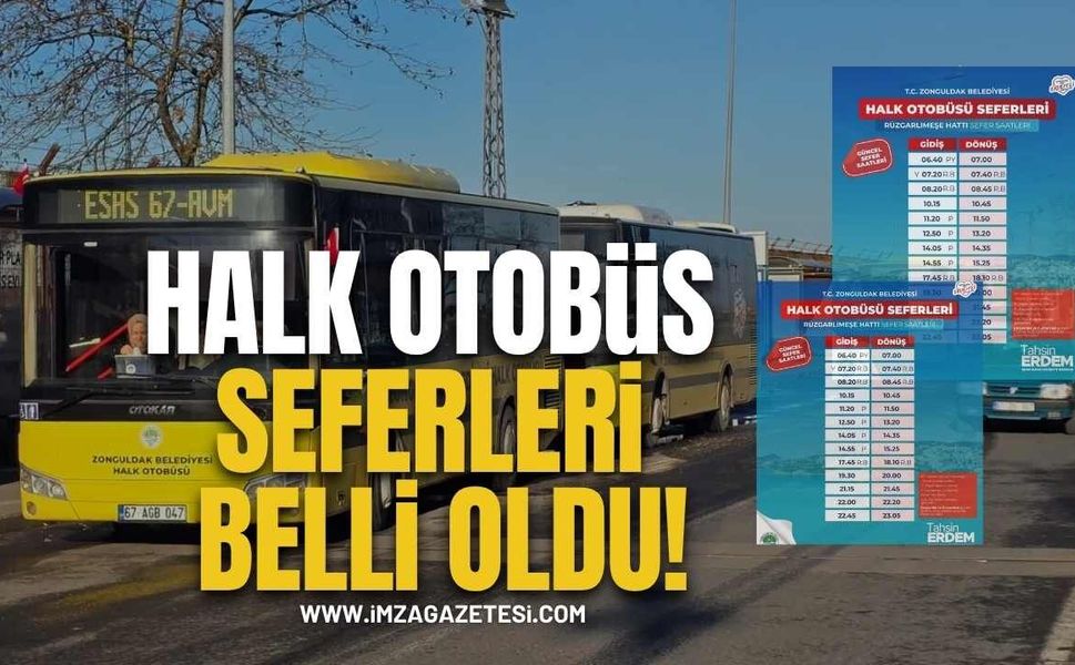 Halk Otobüslerinde Yeni Dönem! İşte Sefer Saatleri...