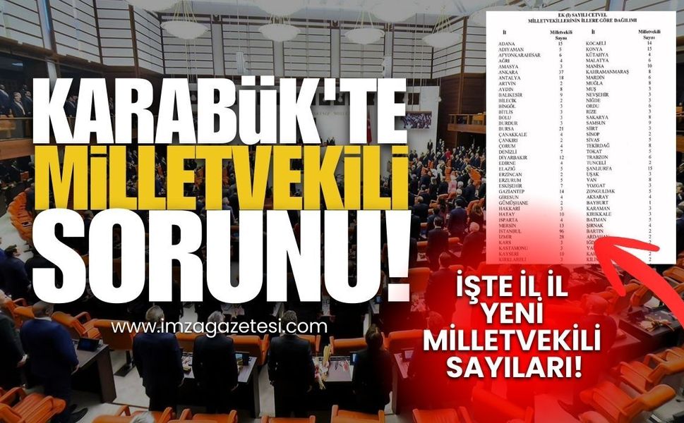 Karabük'te Milletvekili Sorunu! İşte İl İl Yeni Milletvekili Sayıları