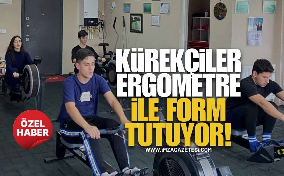 Gülüç’ün Kürekçileri Ergometre İle Form Tutuyor!