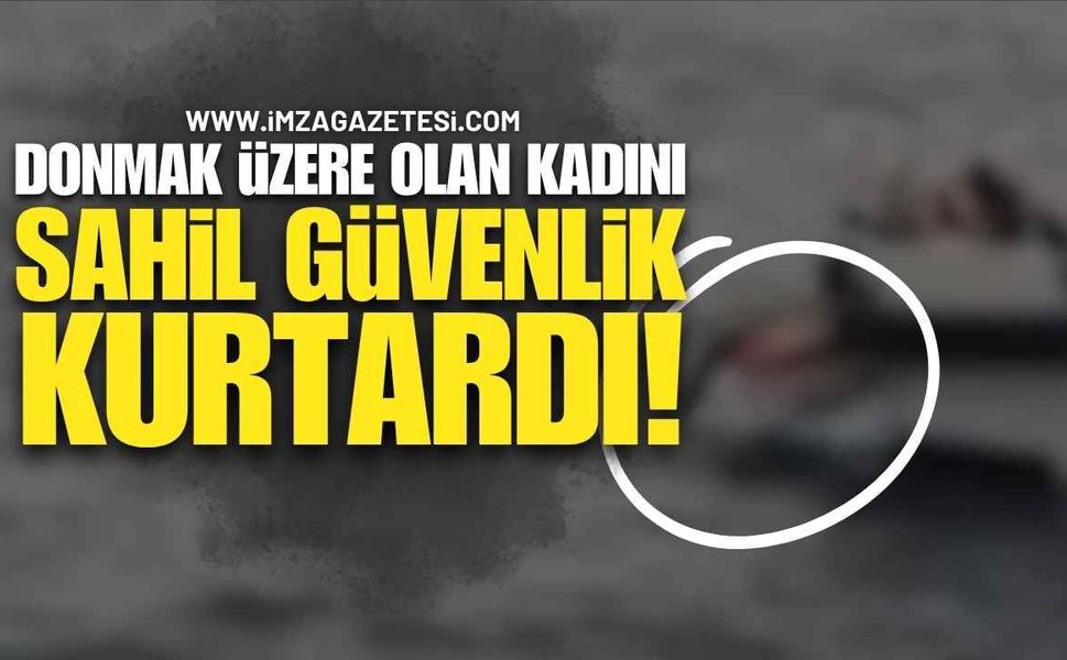 Su Yüzeyinde Dondu! Sahil Güvenlik Son Anda Kurtardı!