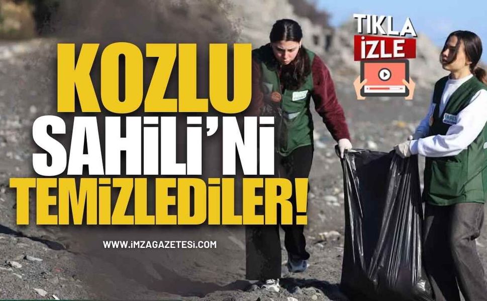 Yeşilay Gönüllülerle Kozlu Sahili’ni Temizledi