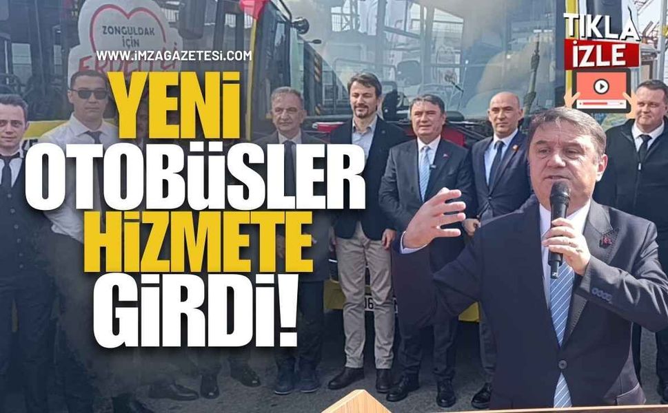 Zonguldak Belediyesi’ne 7 Adet Yeni Halk Otobüsü Hizmete Girdi