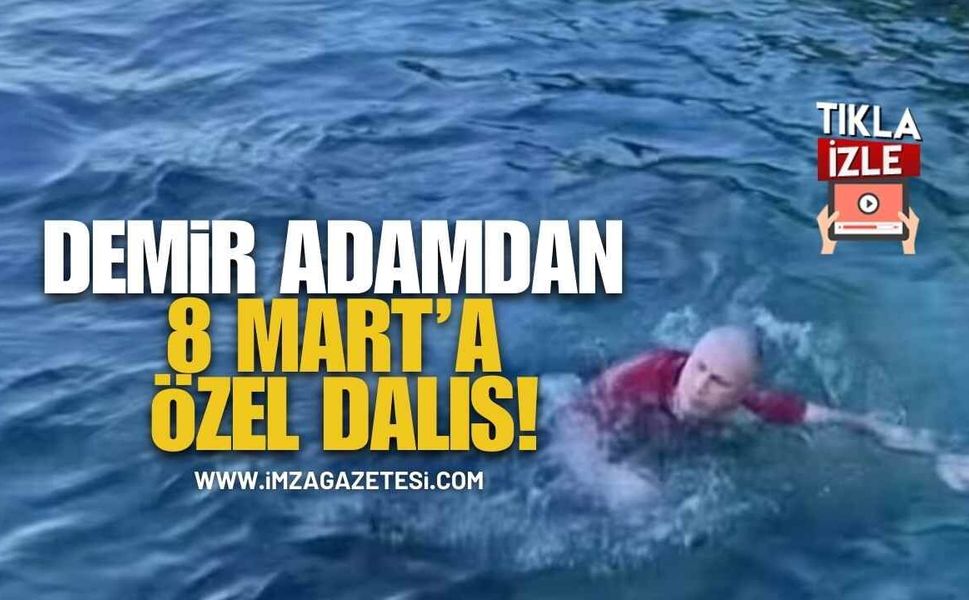 Zonguldak’ta “Demir Adam”dan 8 Mart’a Özel Dalış!