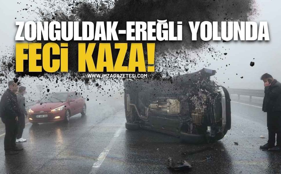 Zonguldak Ereğli Yolunda Yoğun Sis Kaza Yaptırdı
