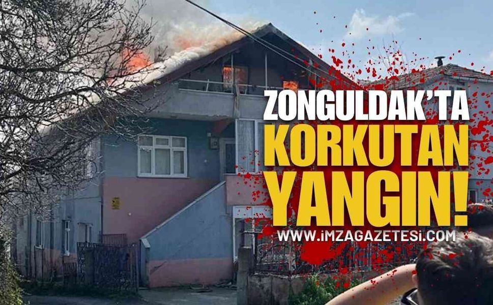 Zonguldak Ereğli'nin Köyünde Korkutan Yangın
