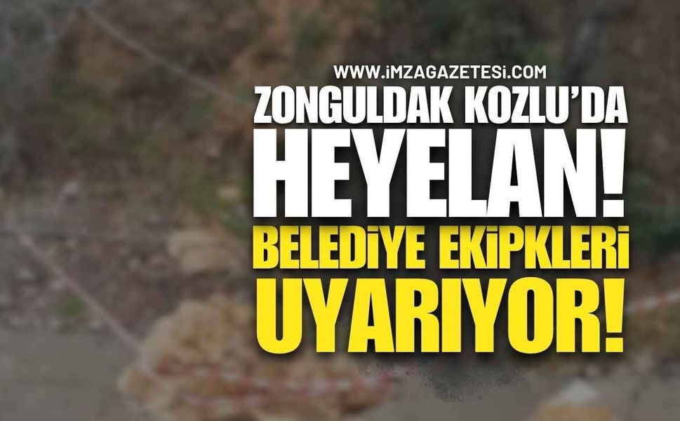 Zonguldak'ta Heyelan! Ilıksu Mevkiinde Toprak Kaydı!