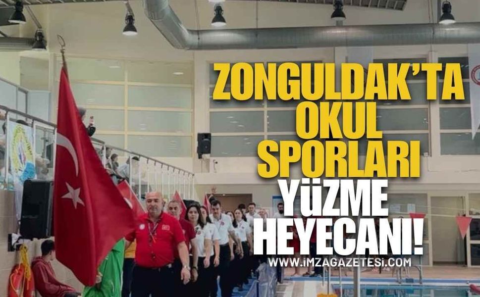 Zonguldak'ta Okul Sporları Yüzme Heyecanı!