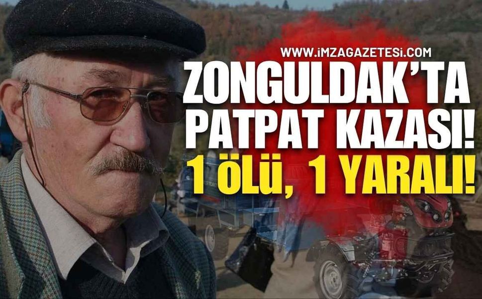Zonguldak'ta Patpat Kazası! 1 Ölü 1 Ağır yaralı!