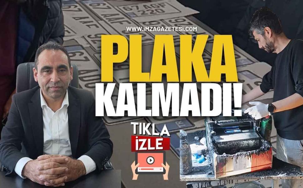 Zonguldak’ta Şoförler ve Otomobiller Odasında Plaka Kalmadı!