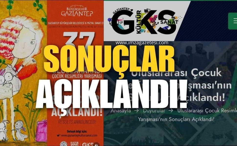 37.Uluslararası Çocuk Resim Yarışması Sonuçları Açıklandı